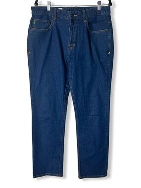Stio Rivet Jean Mens Blue Organic Cotton Straight Leg Denim Sz. 34R